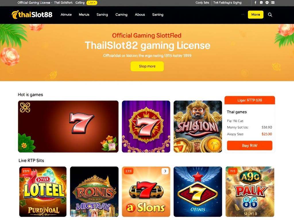 Logo dan tampilan utama situs ThaiSlot88 dengan situs resmi slot server Thailand Logo dan tampilan utama situs ThaiSlot88 dengan situs resmi slot server Thailand