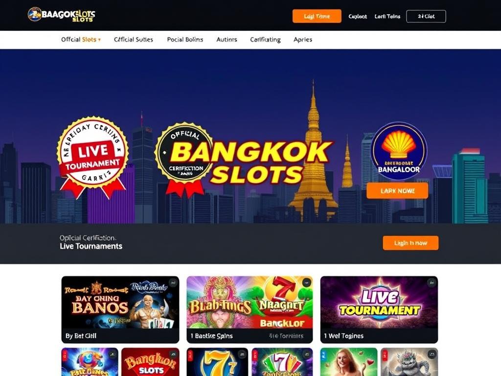 Tampilan BangkokSlots dengan sertifikasi situs resmi slot server Thailand Tampilan BangkokSlots dengan sertifikasi situs resmi slot server Thailand