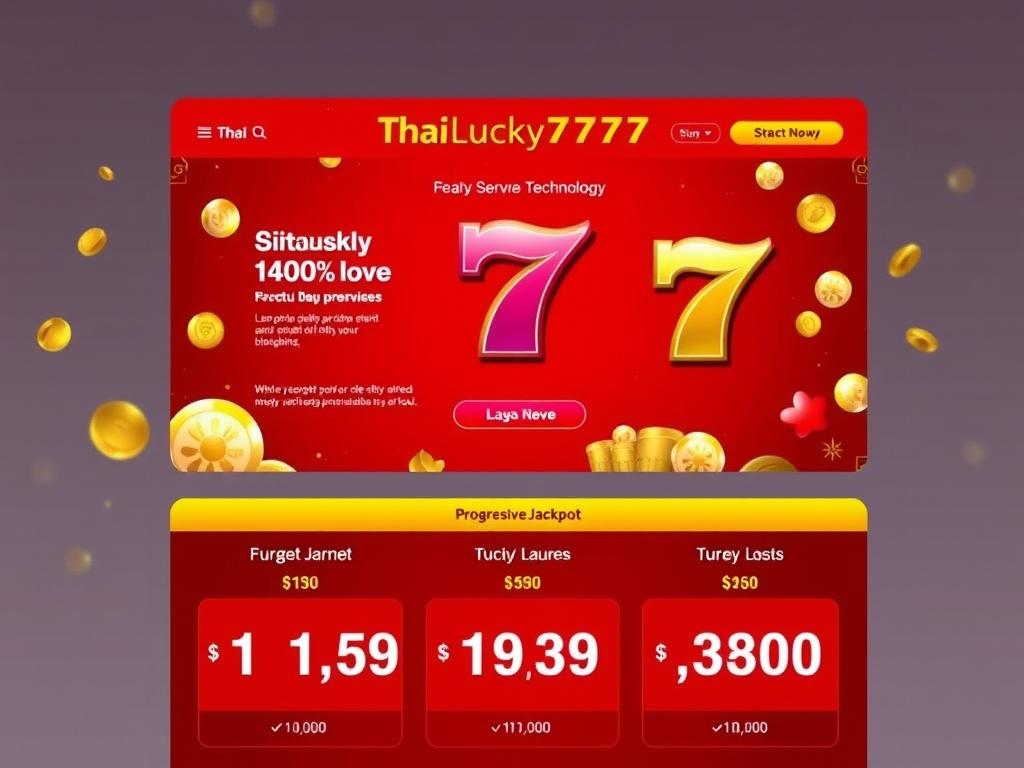 Tampilan ThaiLucky777 dengan fitur server Thailand terbaru Tampilan ThaiLucky777 dengan fitur server Thailand terbaru