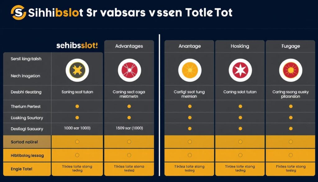 Perbandingan visual Link Toto Togel Terpercaya Sohibslot dengan platform lain